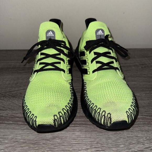 ADIDAS Ultra Boost 20 Signal Neon Green Men 11.5 FY8984 2020 Year Running Shoes - Picture 2 of 6